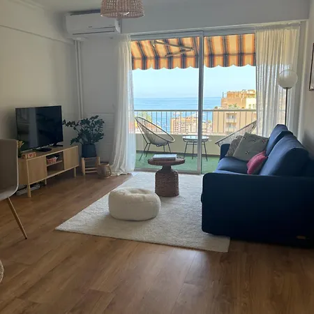Peaceful Sea View Apartment+parking Apartamento Beausoleil